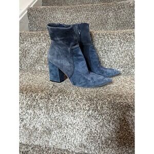 LOEFFLER RANDALL Isla Suede Two-Toned Ankle Booties Size 8